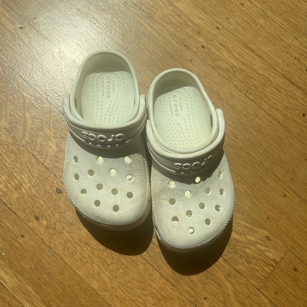Kids White Crocs